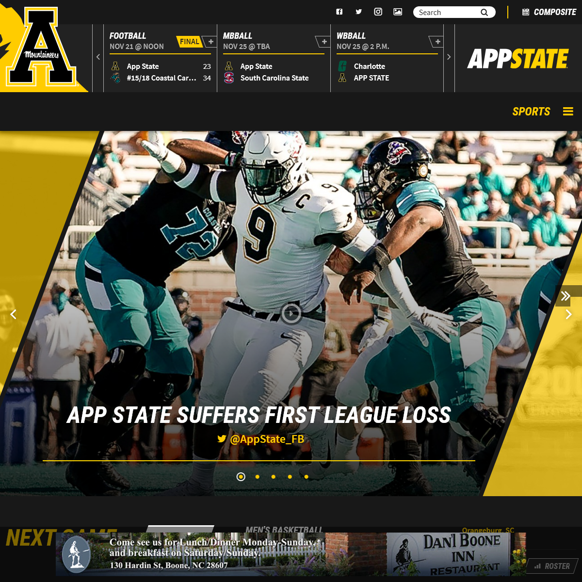 A complete backup of appstatesports.com