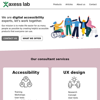 Axess Lab - Digital accessibility consultants, reviews and development