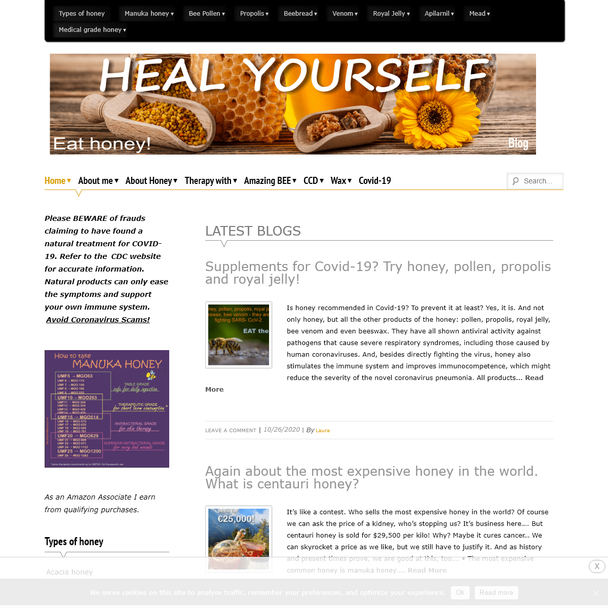A complete backup of healthywithhoney.com