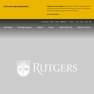 A complete backup of rutgers.edu