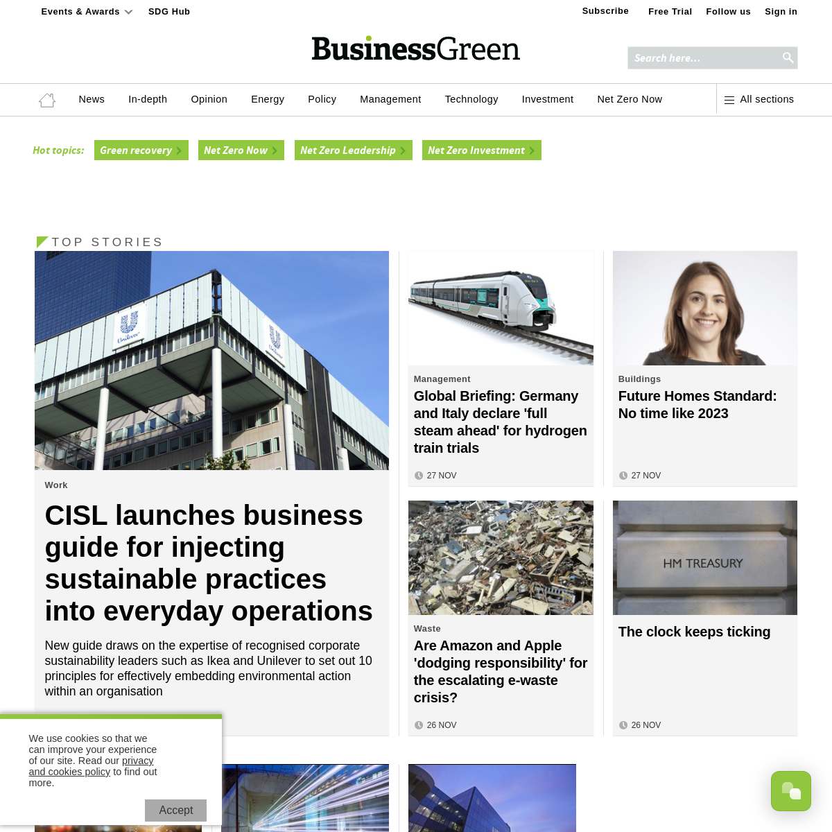 A complete backup of businessgreen.com