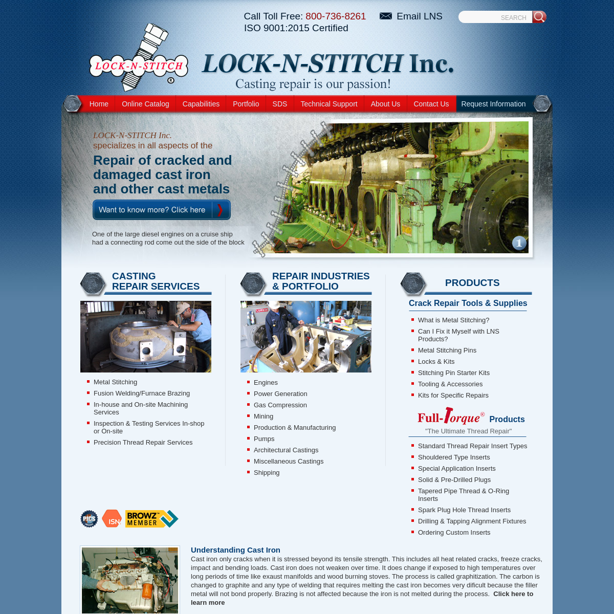 Metal Stitching & Thread Repair Inserts. - Turlock , CA - LOCK-N-STITCH, Inc