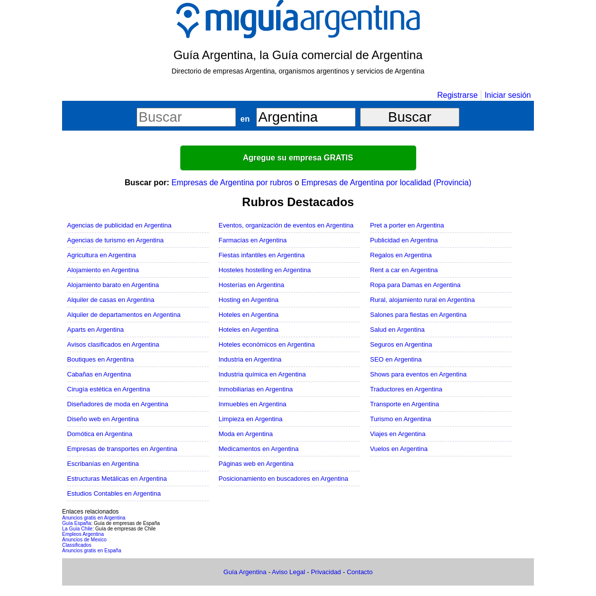 A complete backup of miguiaargentina.com.ar