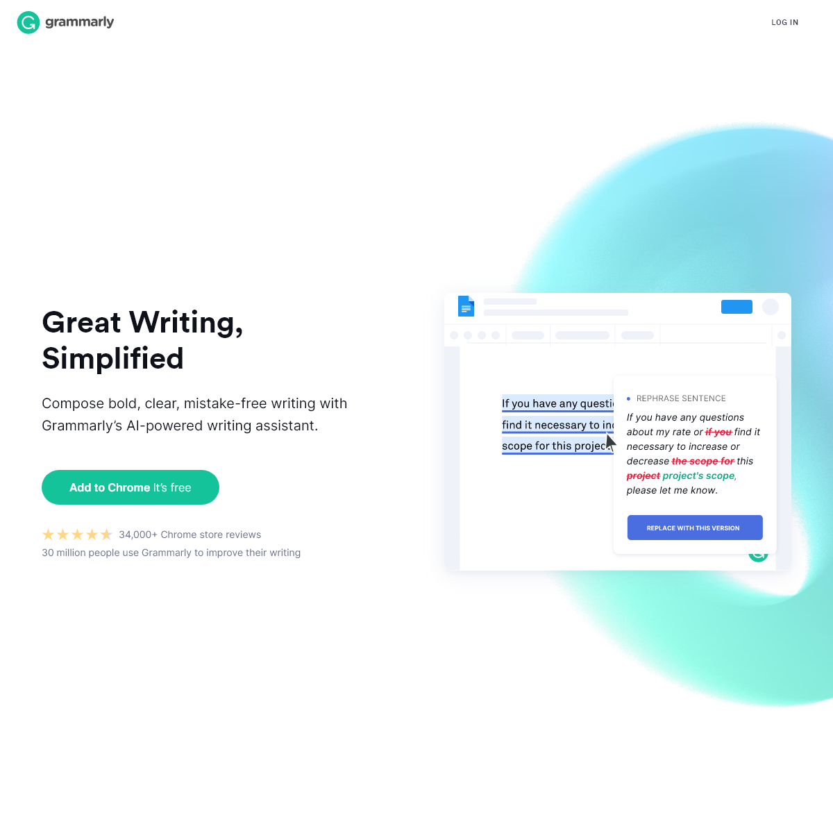 A complete backup of grammarly.com
