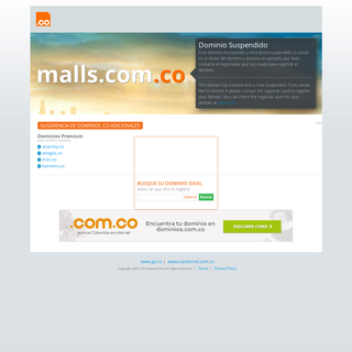 A complete backup of malls.com.co