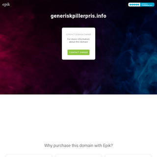 generiskpillerpris.info - contact with domain owner - Epik.com