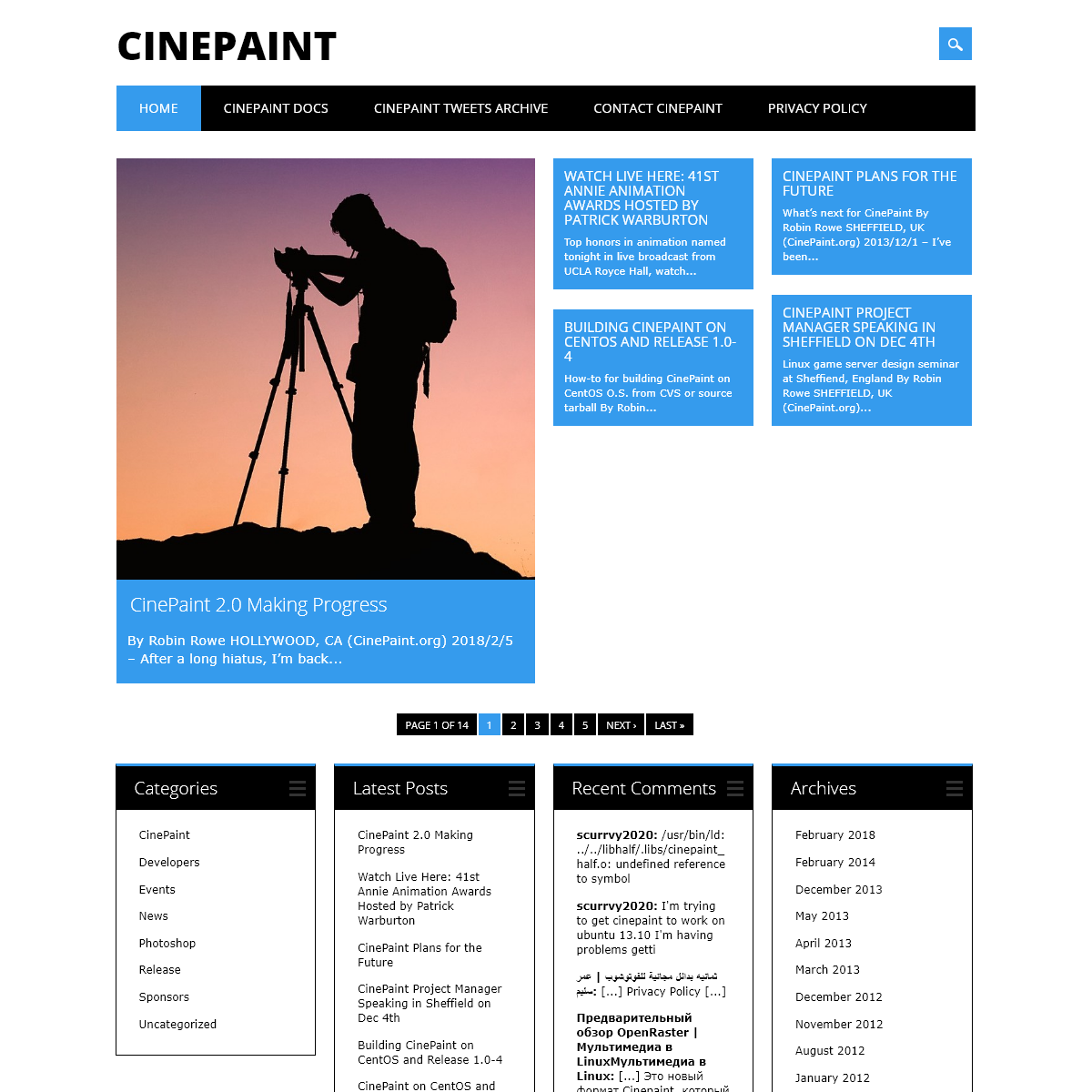 A complete backup of cinepaint.org