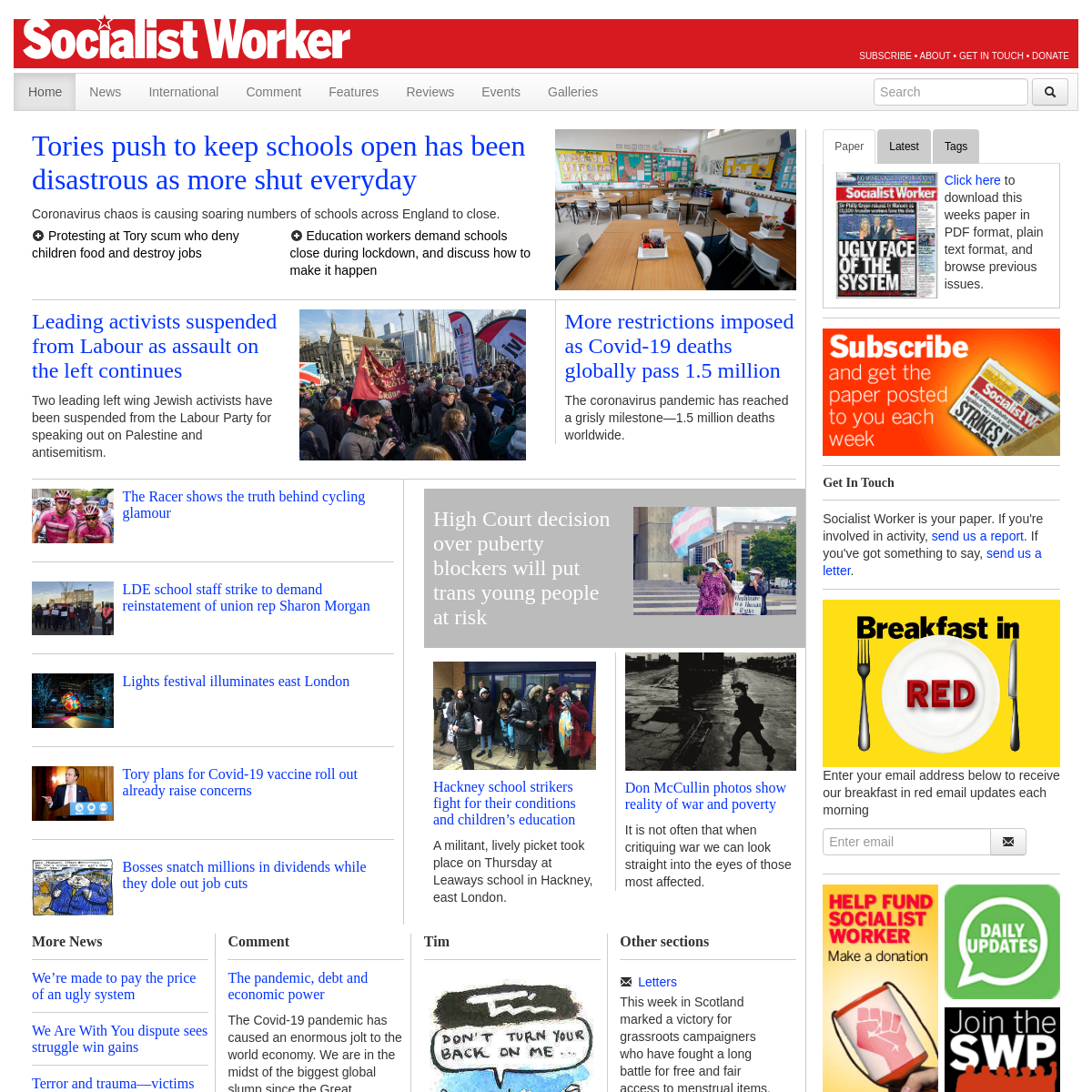A complete backup of socialistworker.co.uk
