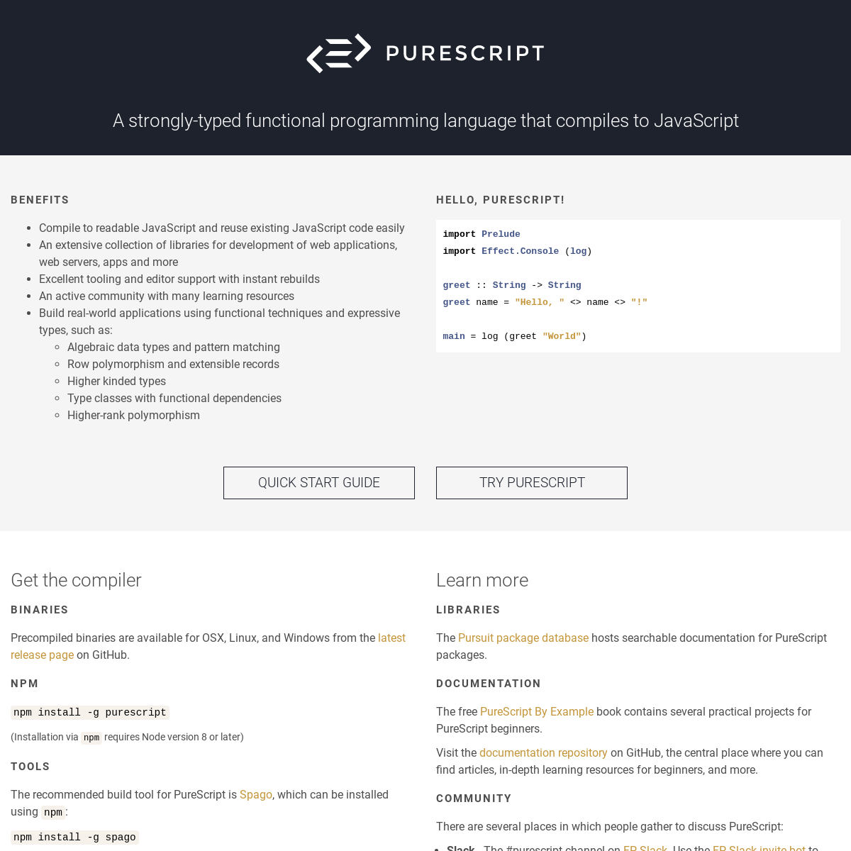 A complete backup of purescript.org
