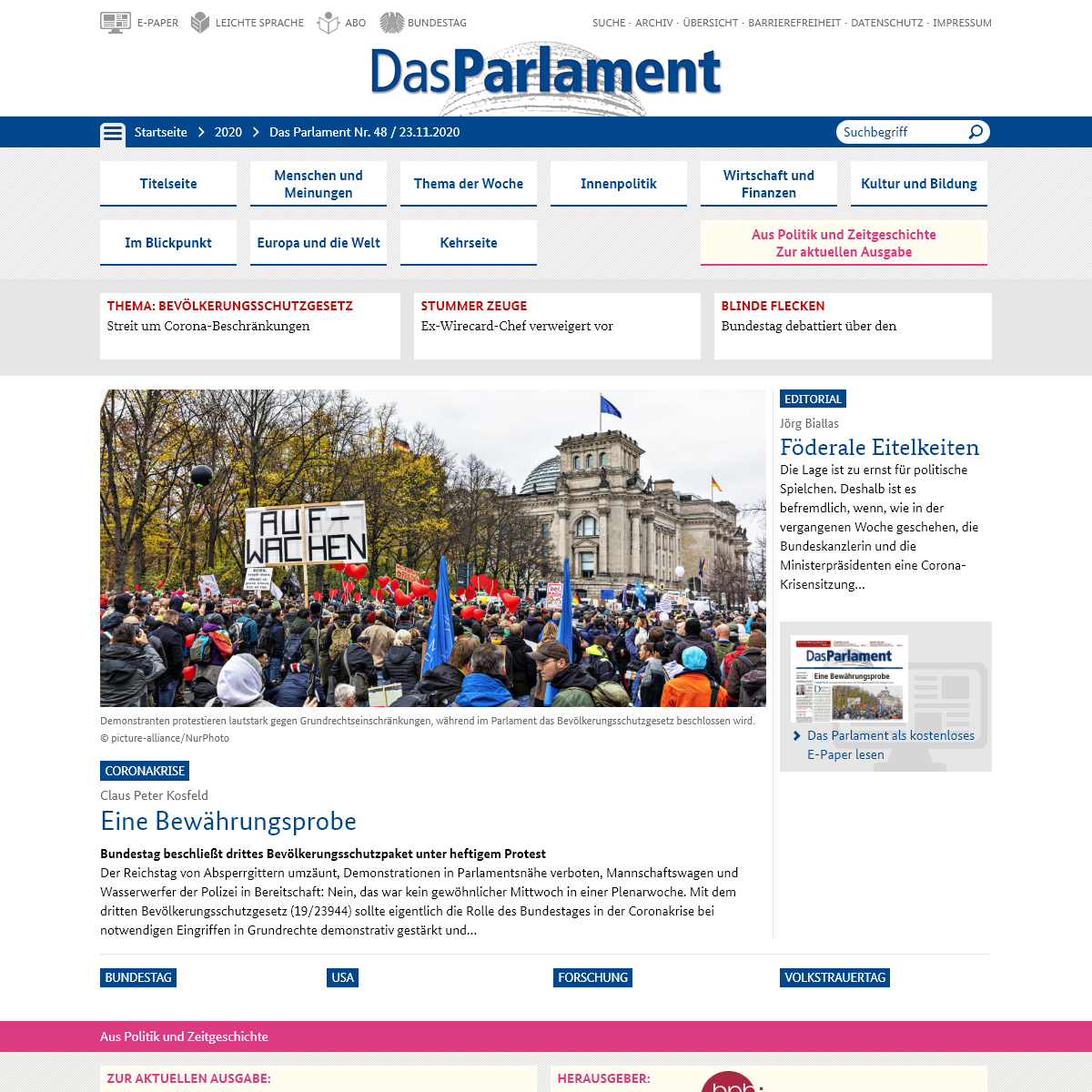 A complete backup of das-parlament.de