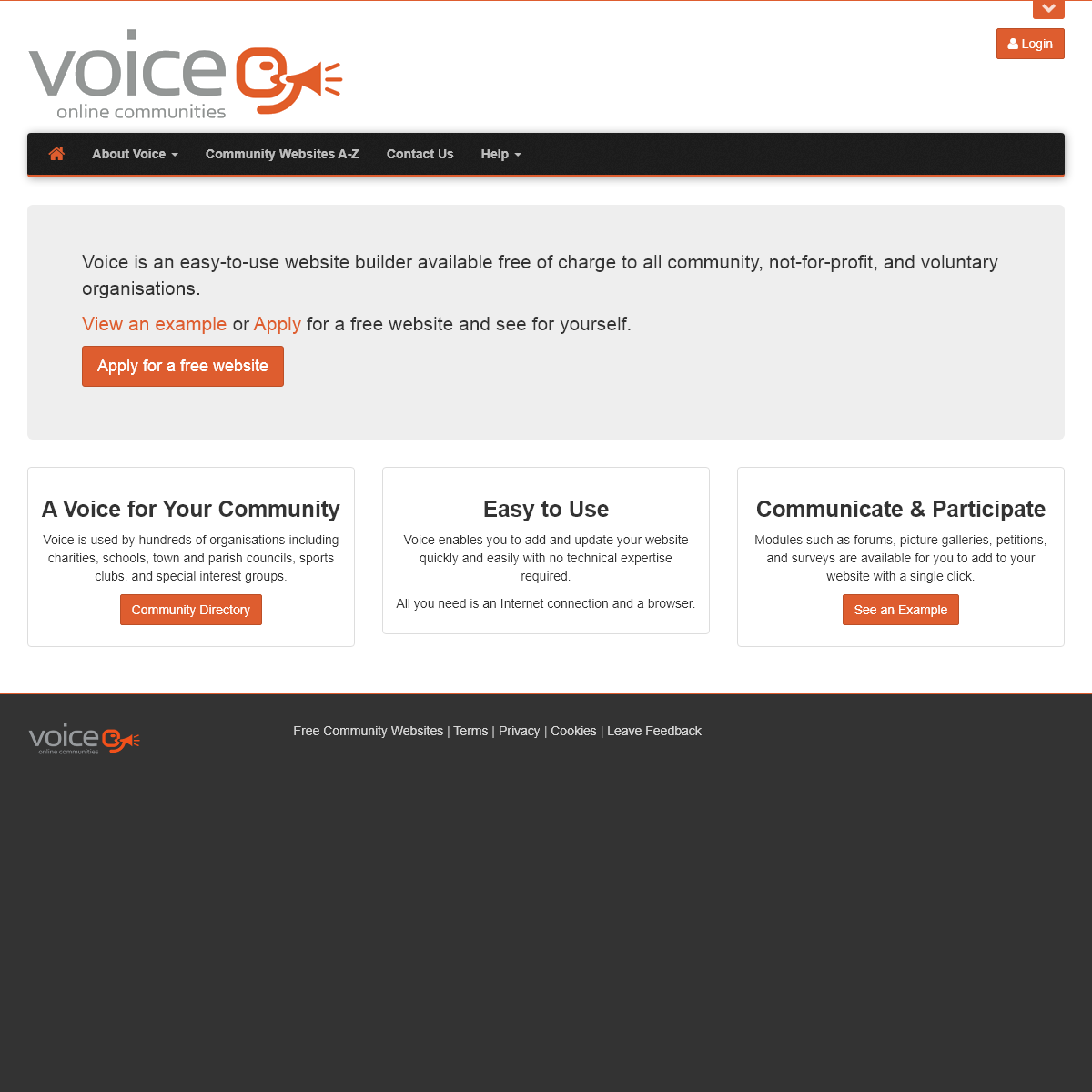 A complete backup of e-voice.org.uk