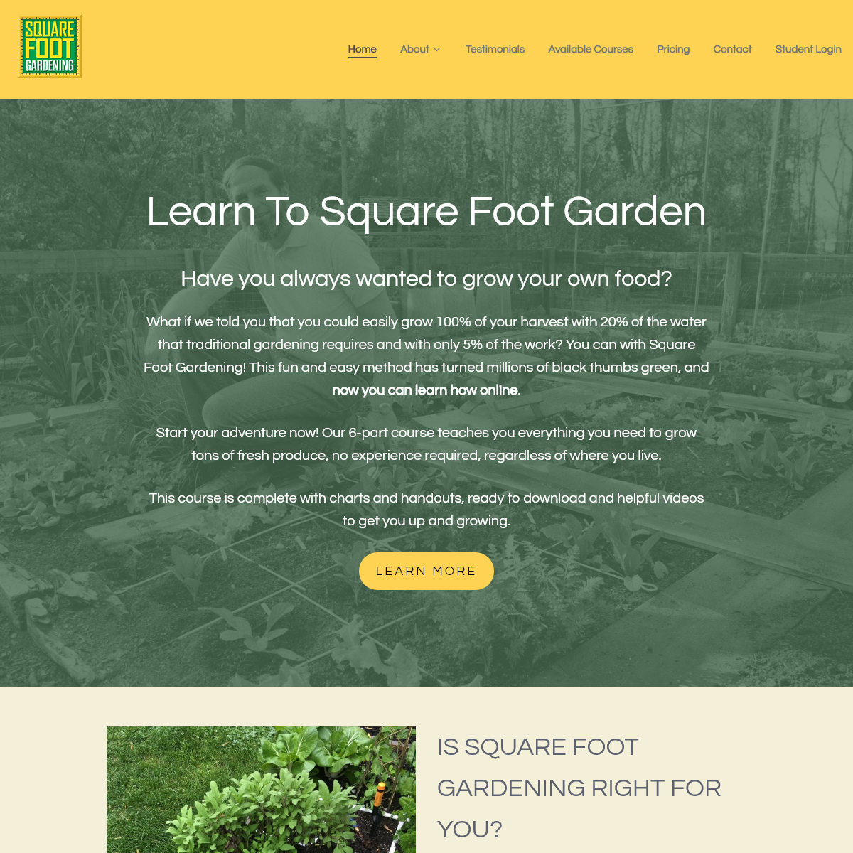 A complete backup of squarefootgardening.com