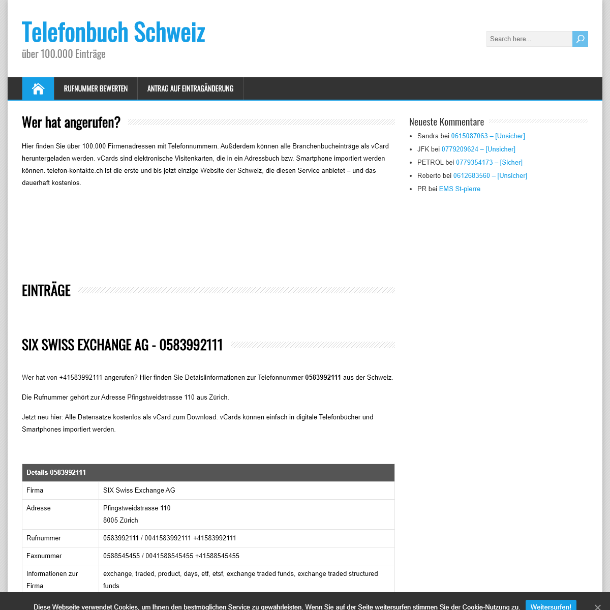 A complete backup of www.www.telefon-kontakte.ch