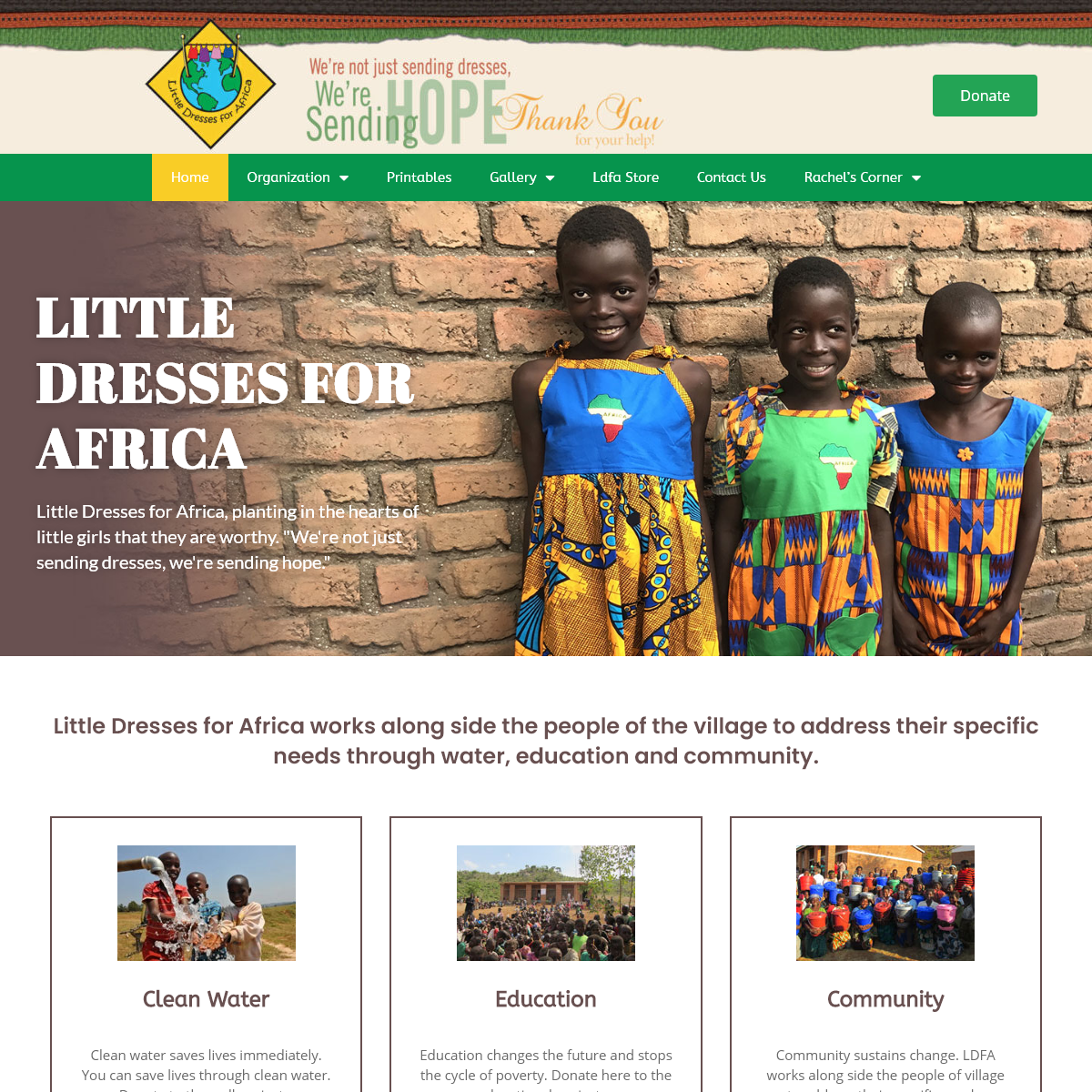 A complete backup of littledressesforafrica.org