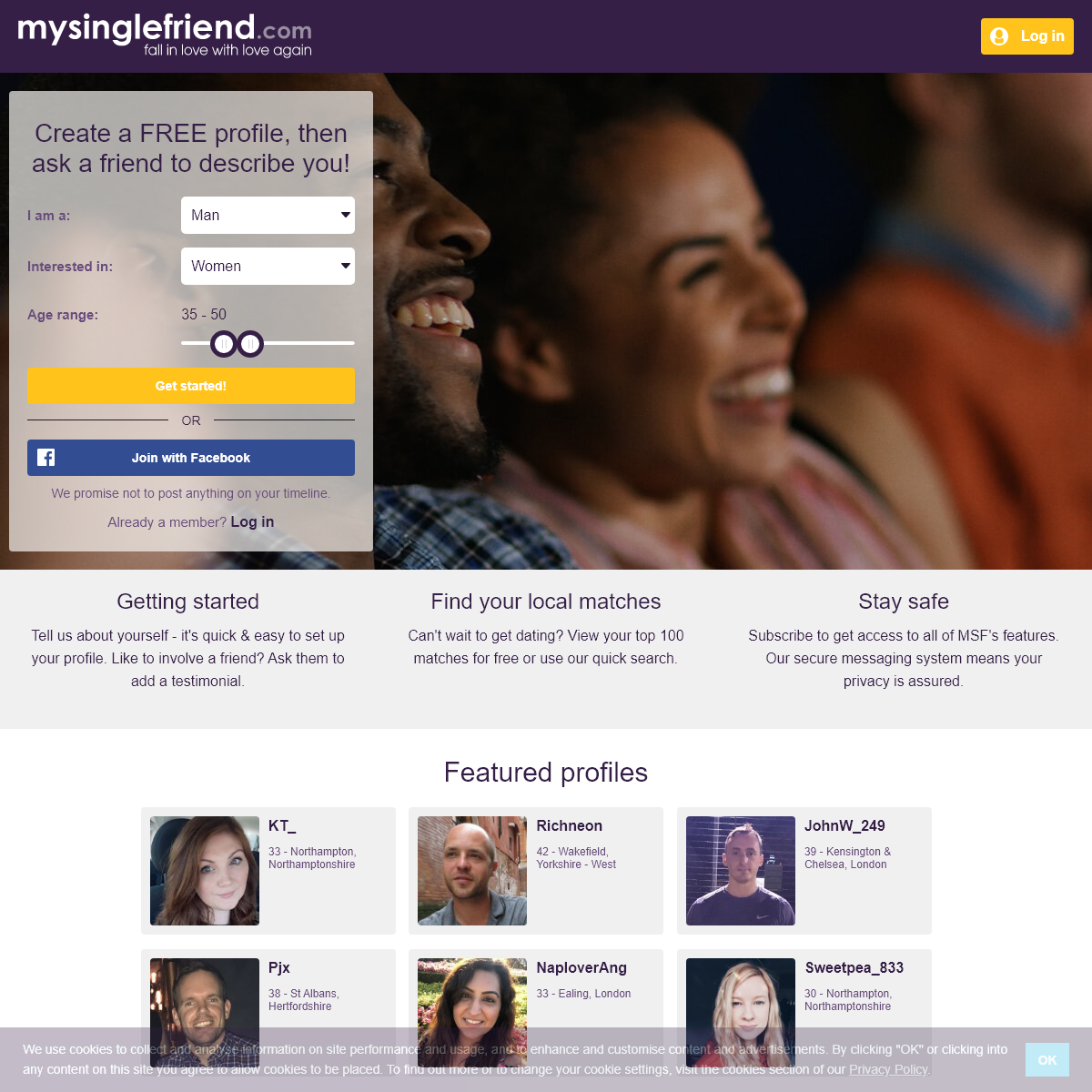 MySingleFriend - Online Dating - Home Page