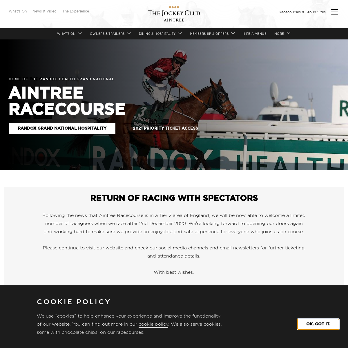 A complete backup of aintree.co.uk