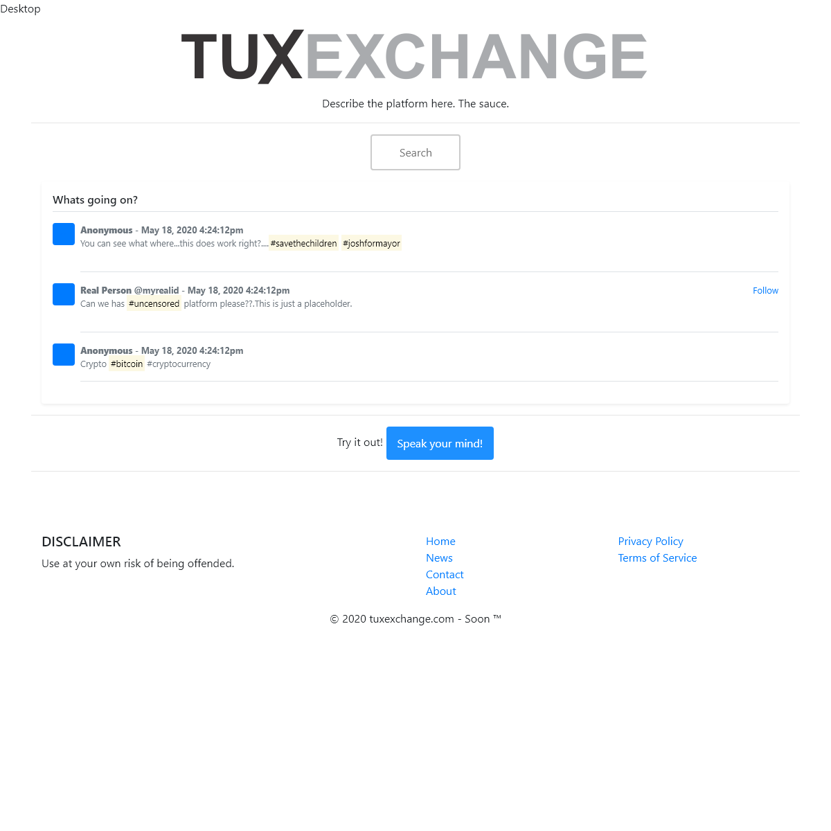 A complete backup of tuxexchange.com