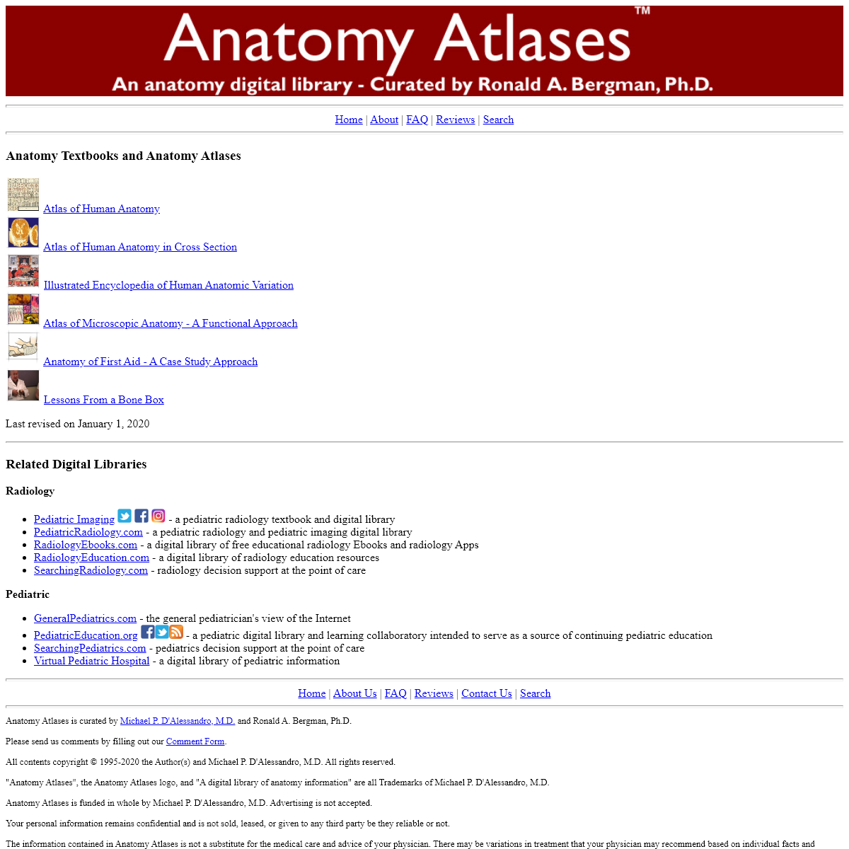 A complete backup of anatomyatlases.org