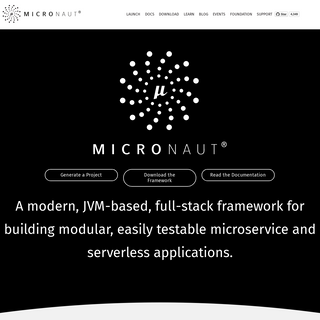 A complete backup of micronaut.io