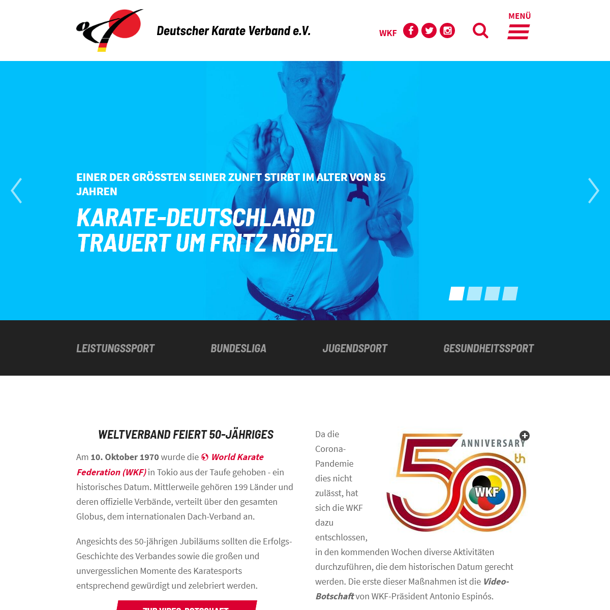 A complete backup of karate.de