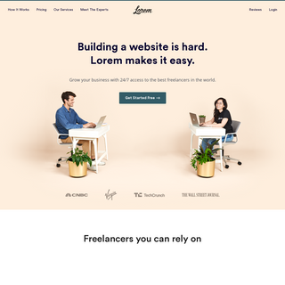 Lorem - Building Your Website Is Hard. We Make It Easy.