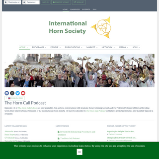 A complete backup of hornsociety.org
