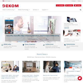 Videoconferencing and Media Technology Solutions - DEKOM