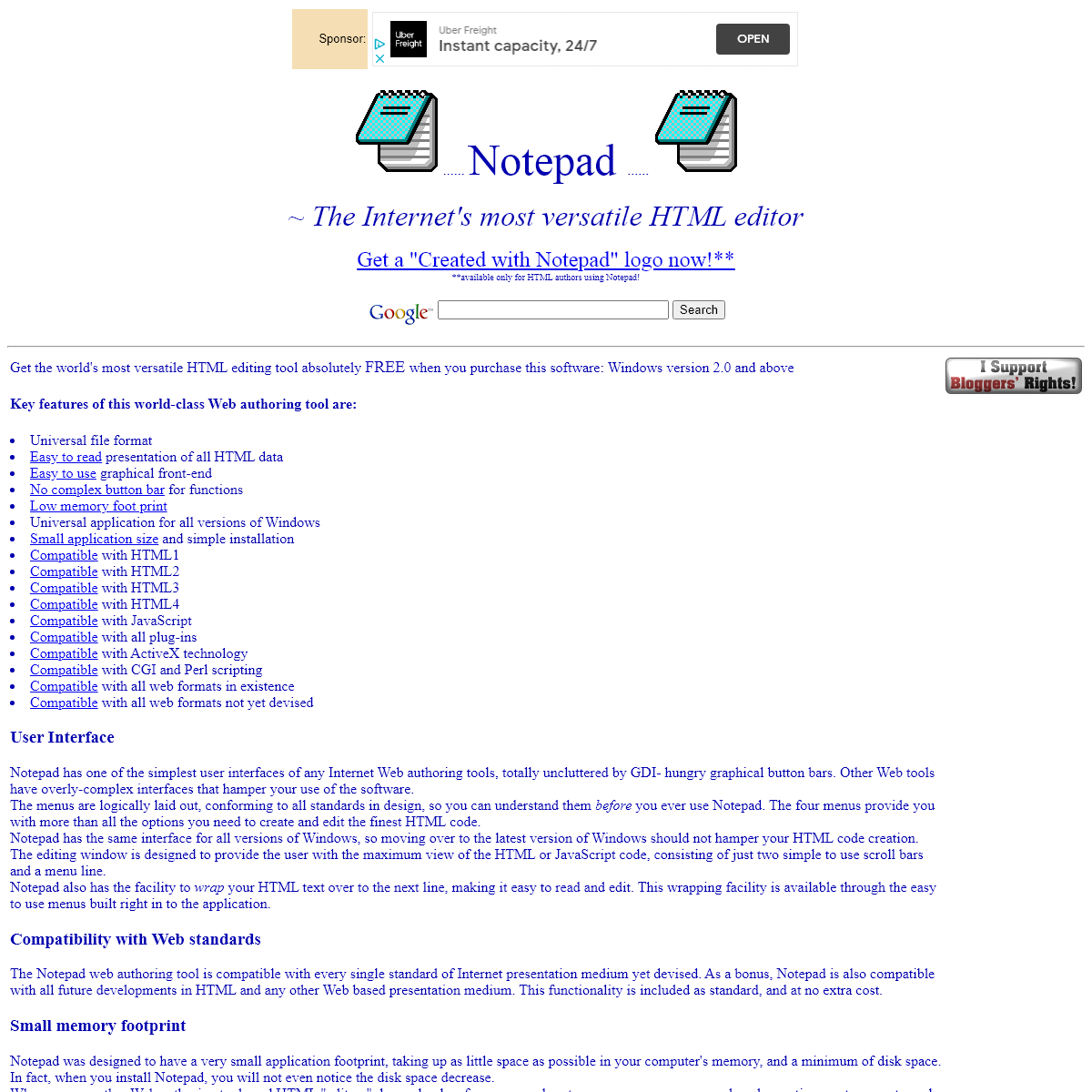 NOTEPAD.ORG The BEST HTML EDITOR