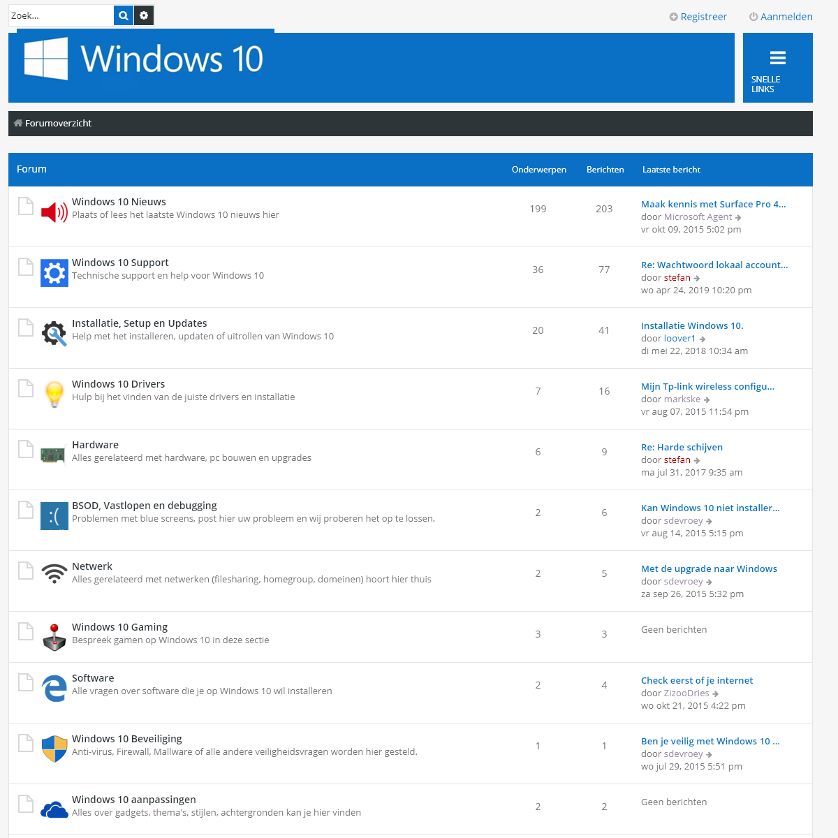 A complete backup of windows10forum.be