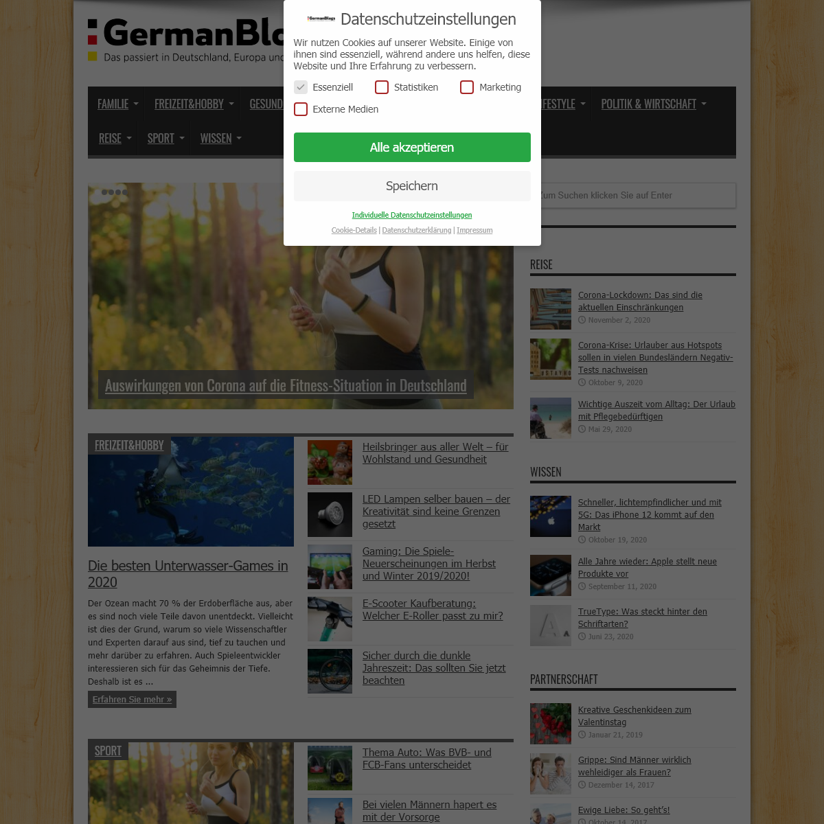 A complete backup of germanblogs.de