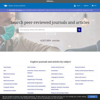 Taylor & Francis Online- Peer-reviewed Journals