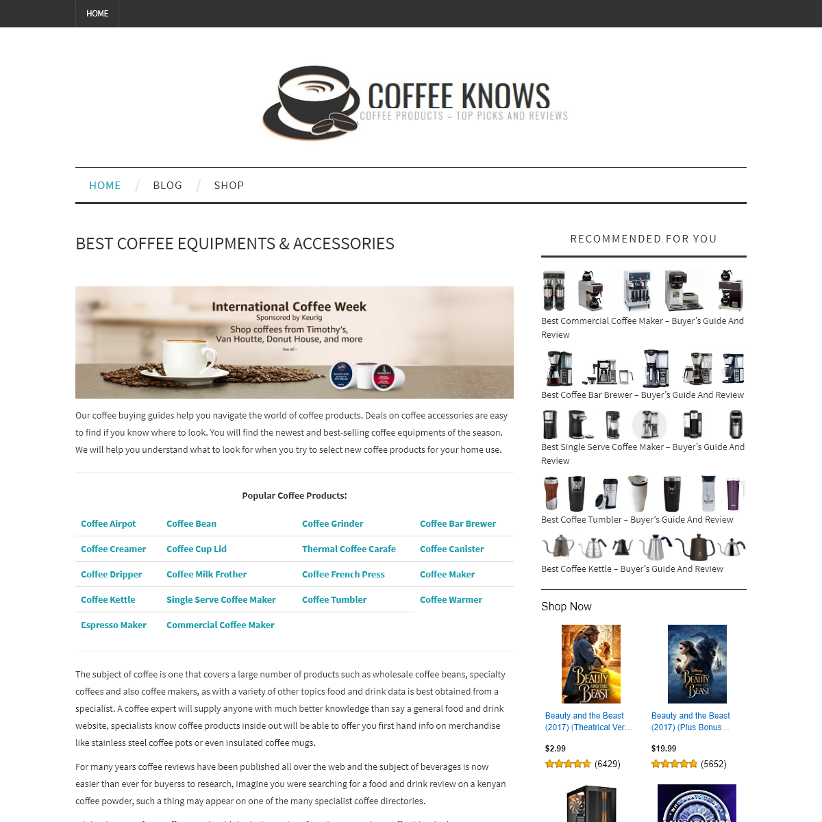 A complete backup of coffeeknows.com