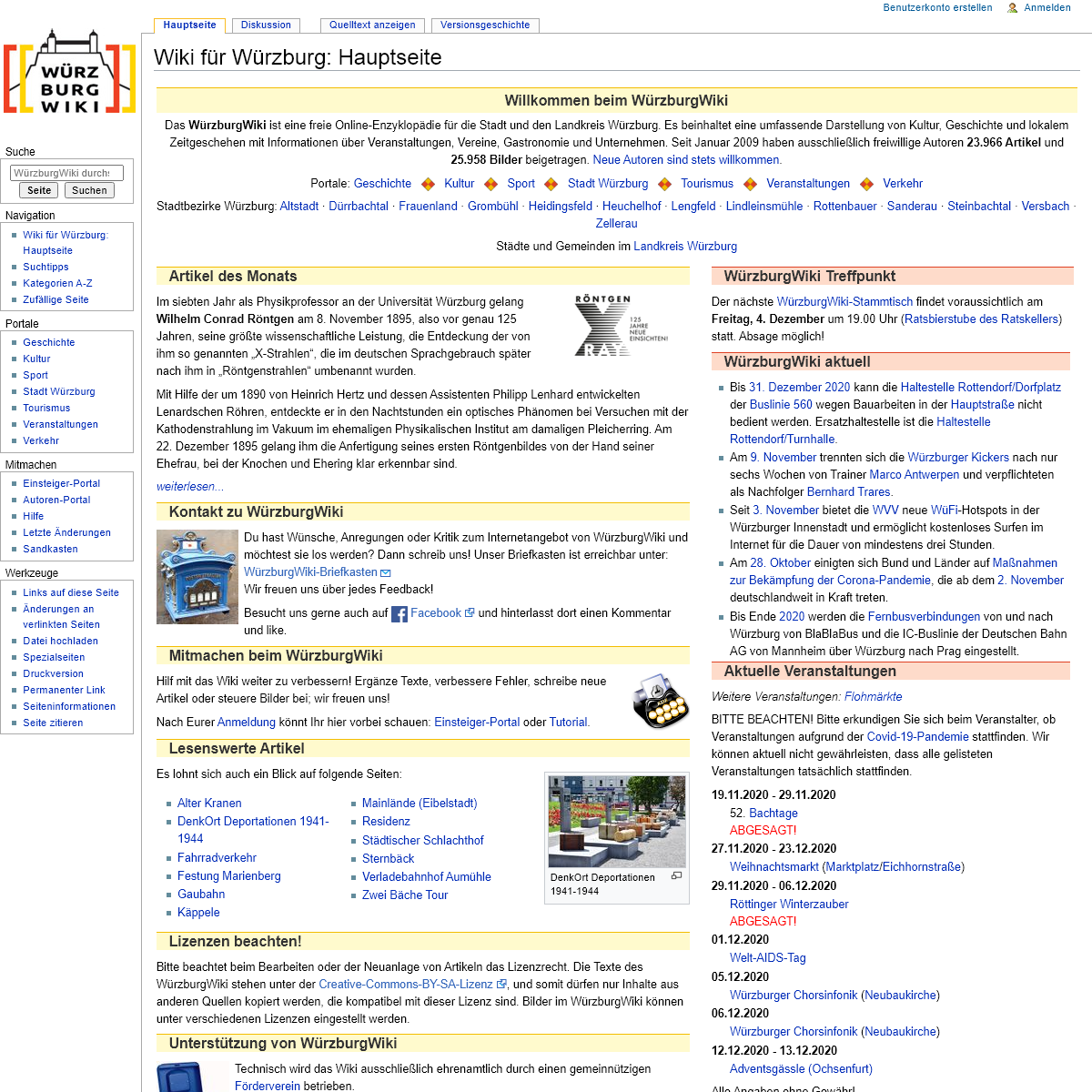 A complete backup of wuerzburgwiki.de