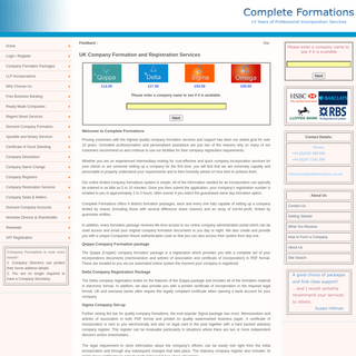 A complete backup of completeformations.co.uk