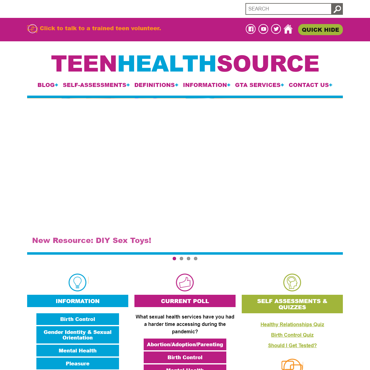 A complete backup of www.teenhealthsource.com