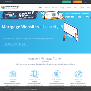 Mortgage Websites - Landing Pages - Mortgage App - Mobile 1003 - Mortgage Website Templates - LenderHomePage.com
