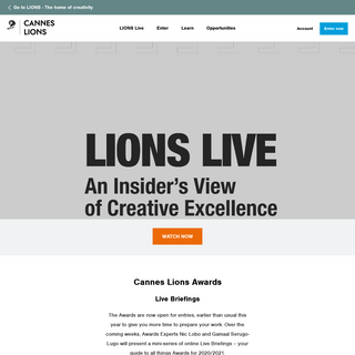 A complete backup of canneslions.com