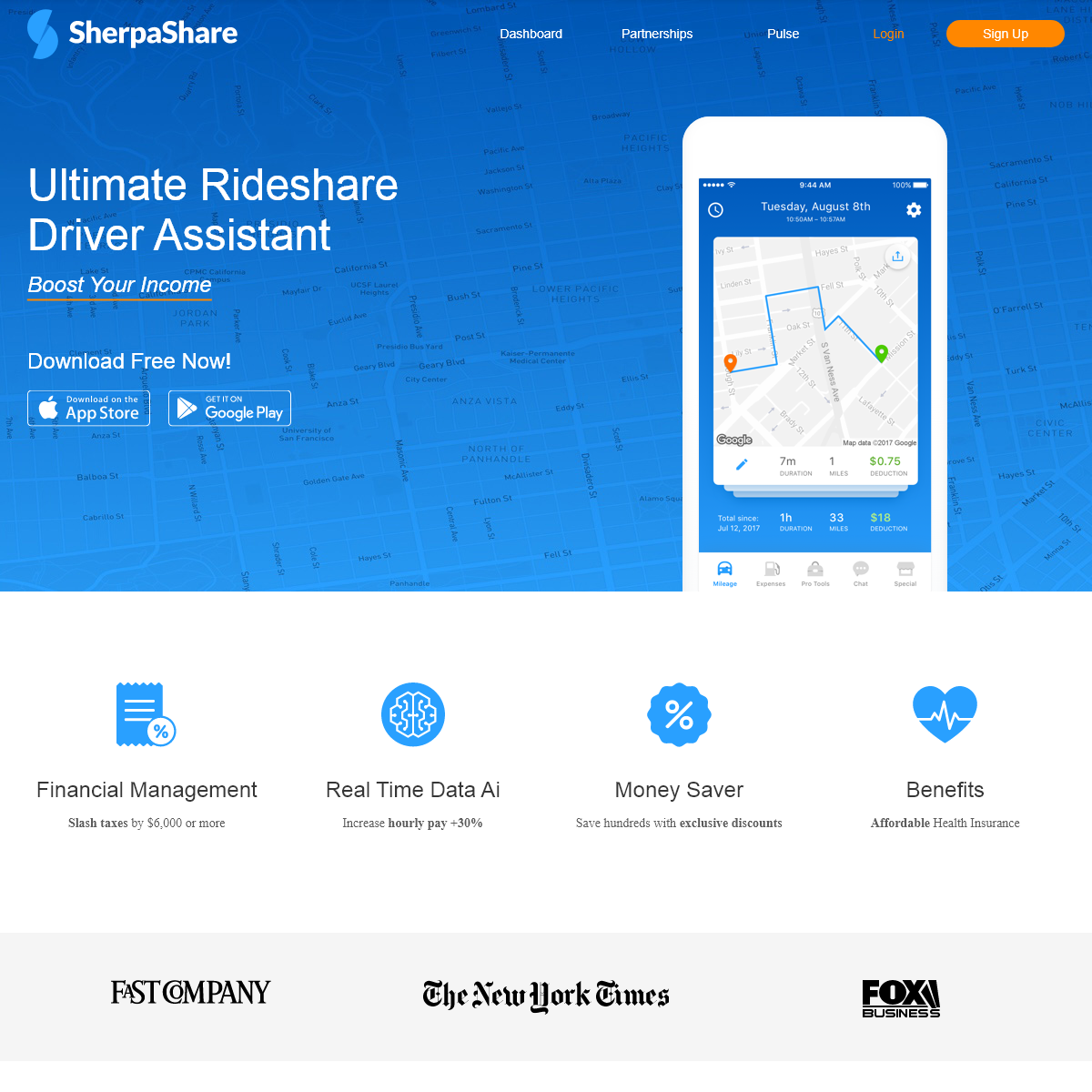 SherpaShare- Ultimate Rideshare Driver Assistant