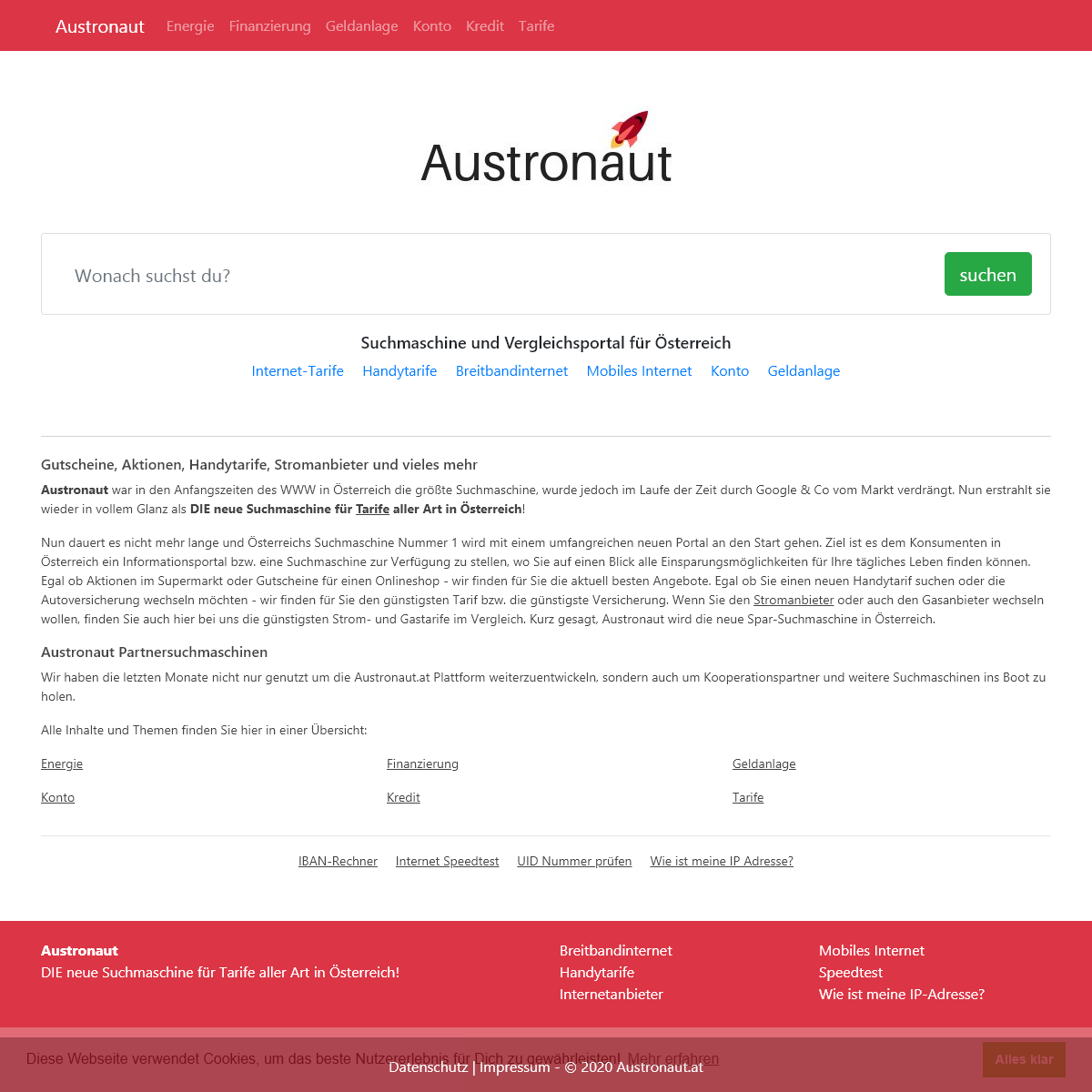 A complete backup of austronaut.at