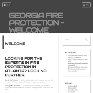 Georgia Fire Protection â€“ Welcome