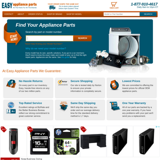 A complete backup of easyapplianceparts.com