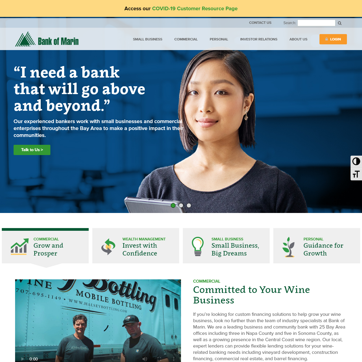 A complete backup of bankofmarin.com
