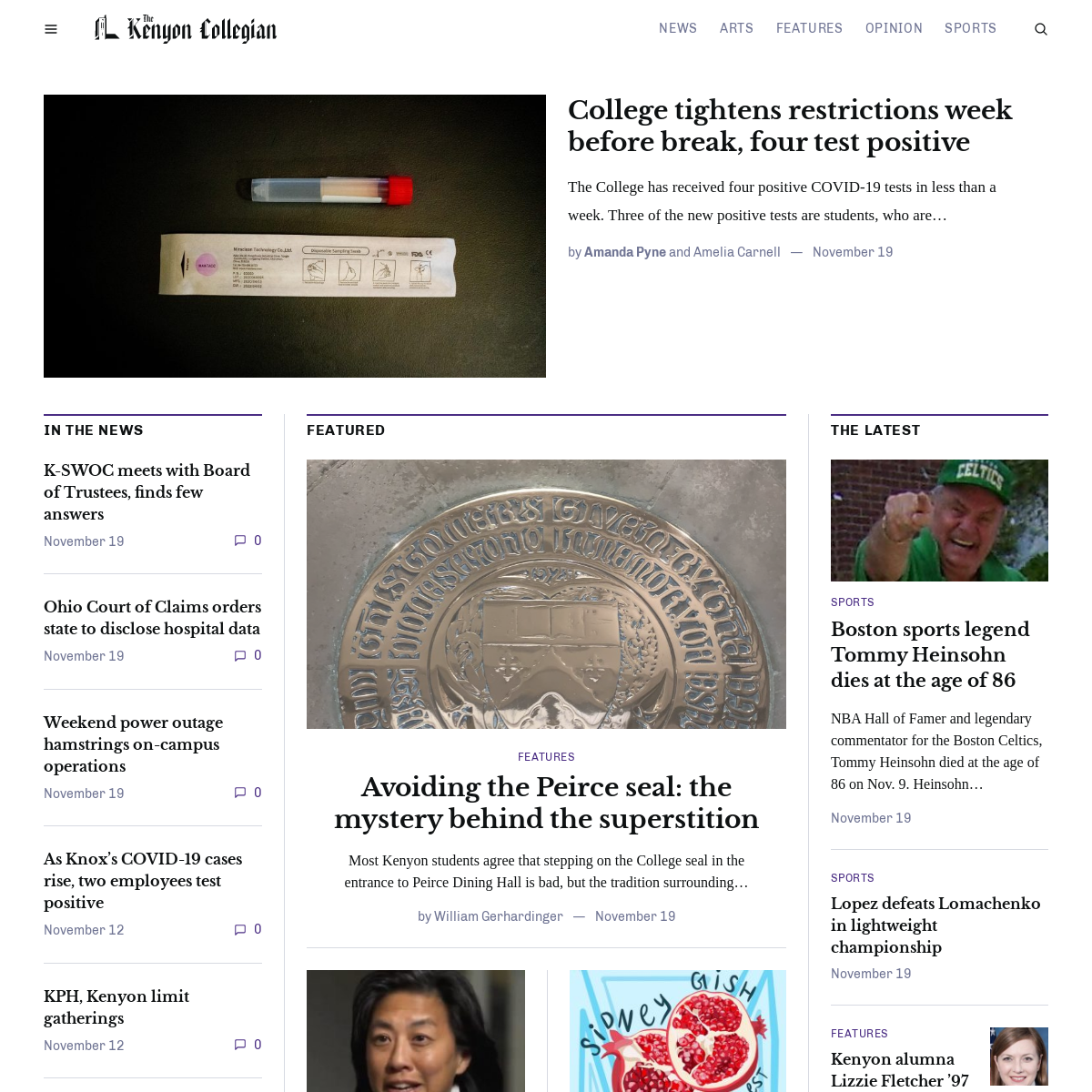 A complete backup of kenyoncollegian.com