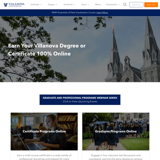 Degree and Certificate Programs Online - Villanova University