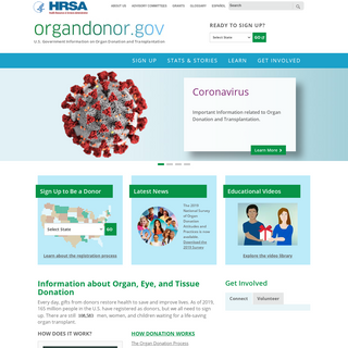 A complete backup of organdonor.gov