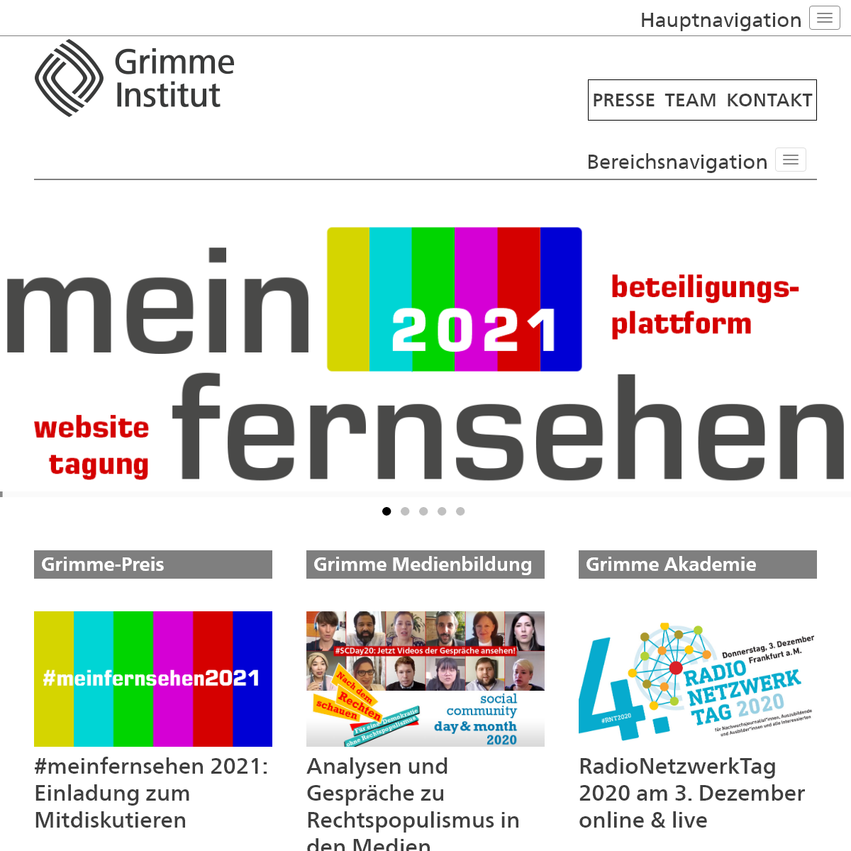 Home - Grimme-Institut