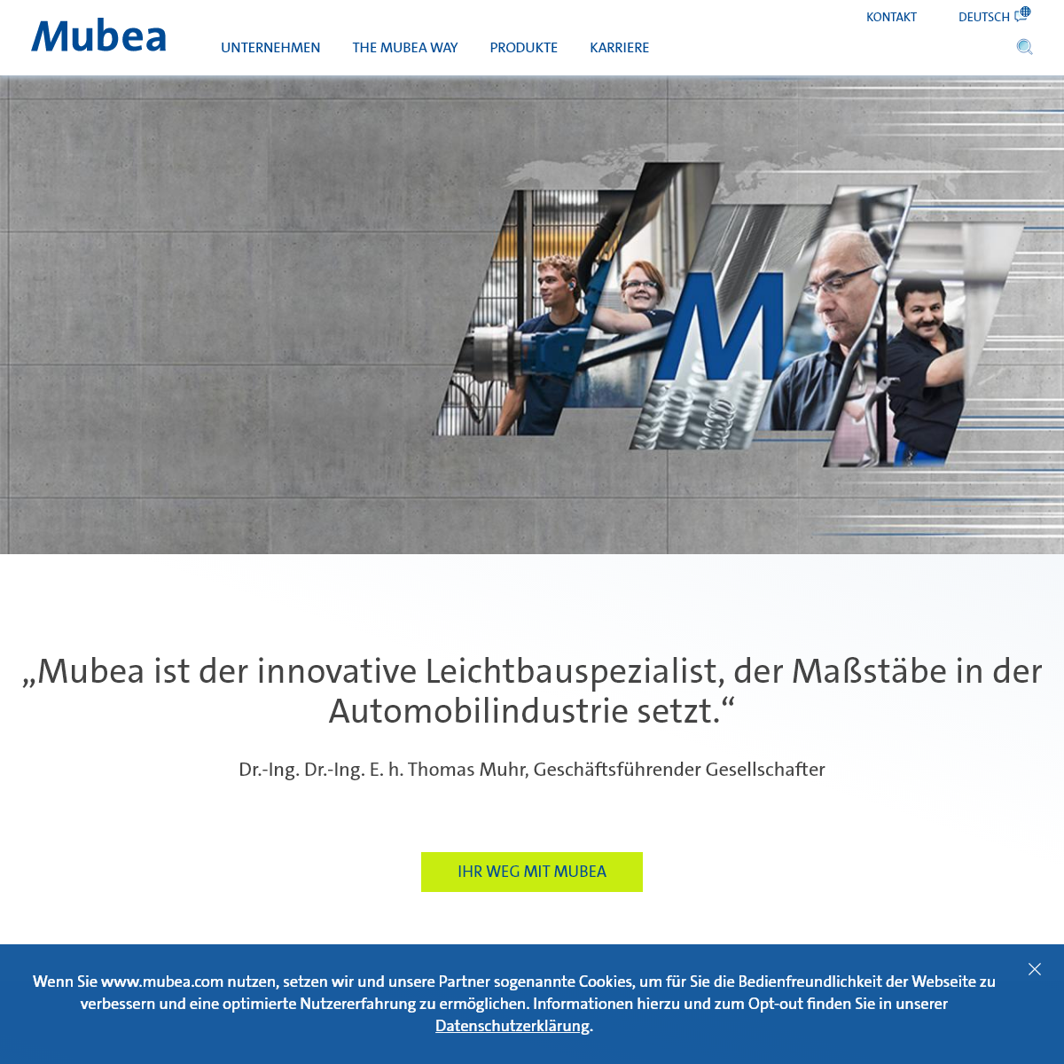 A complete backup of mubea.com