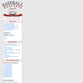 A complete backup of baseballanalysts.com