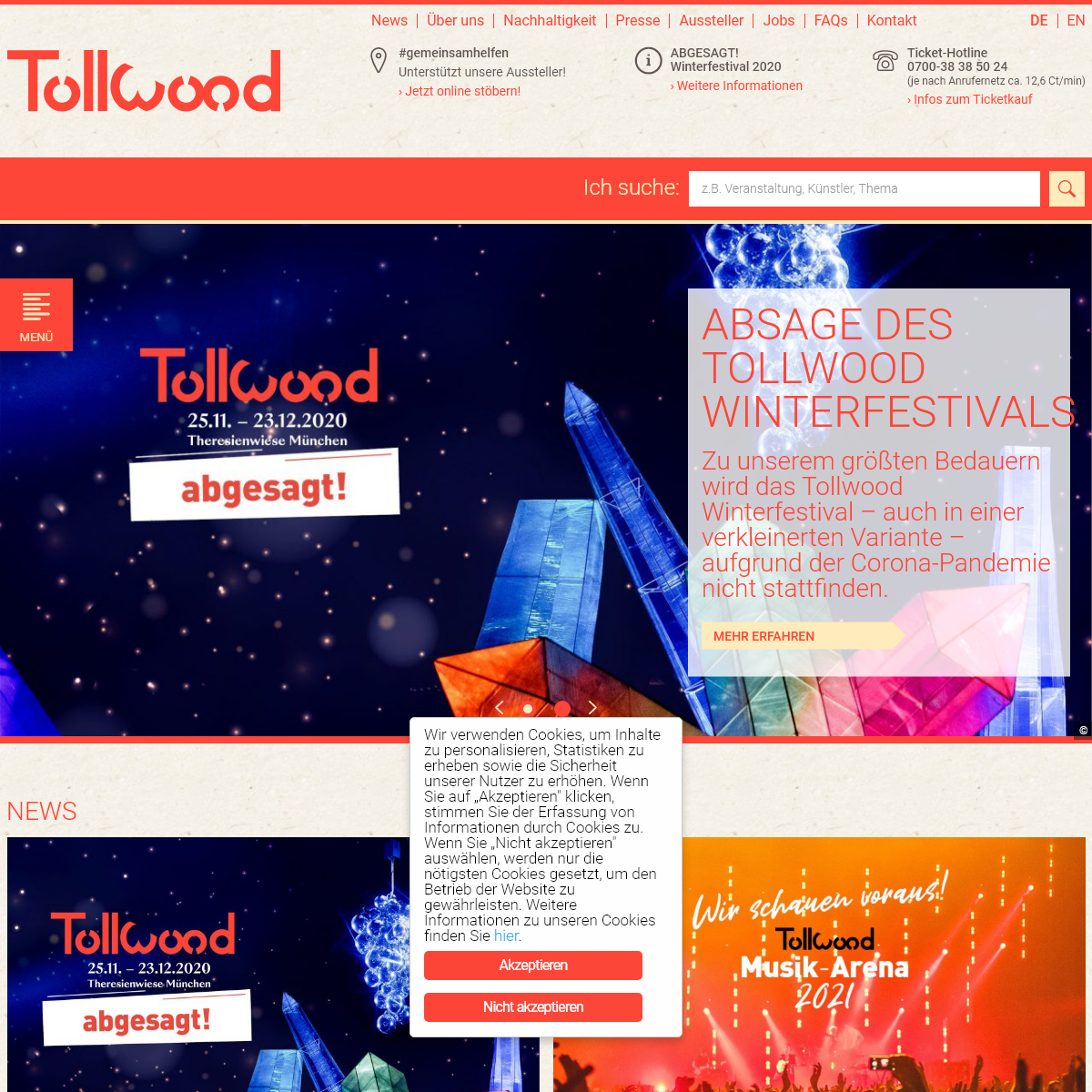A complete backup of tollwood.de