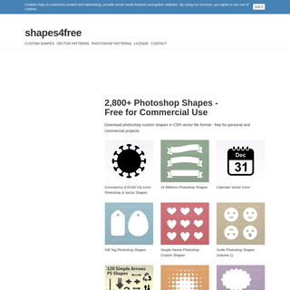 A complete backup of shapes4free.com